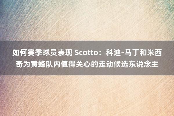 如何赛季球员表现 Scotto：科迪-马丁和米西奇为黄蜂队内值得关心的走动候选东说念主